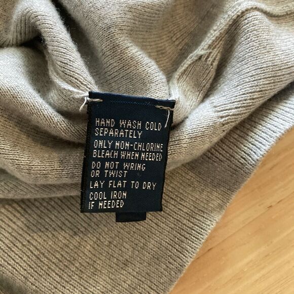 Polo By Ralph Lauren Sweater Vest XL Pima Cotton Gray Preppy Academia Grandpa - Picture 6 of 8